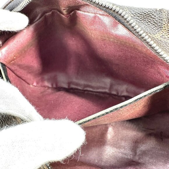 LOUIS VUITTON MonogramMacassar Trousse Toilette pouch Clutch Brown/Black - Picture 9 of 14